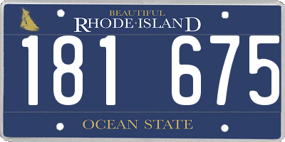 RI license plate 181675