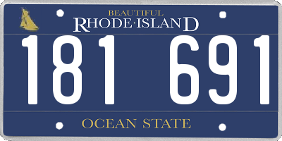 RI license plate 181691