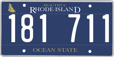 RI license plate 181711