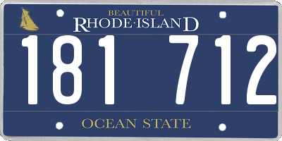 RI license plate 181712
