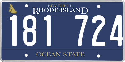 RI license plate 181724