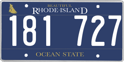 RI license plate 181727