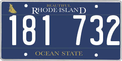 RI license plate 181732