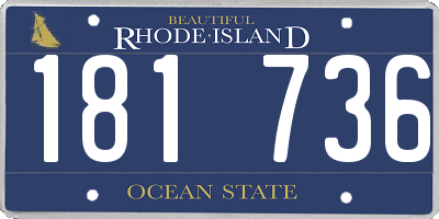 RI license plate 181736
