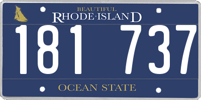 RI license plate 181737