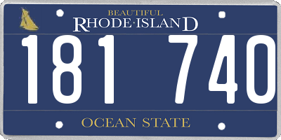 RI license plate 181740