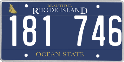 RI license plate 181746