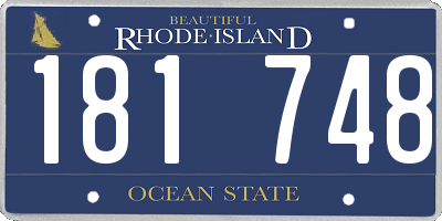 RI license plate 181748