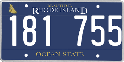 RI license plate 181755
