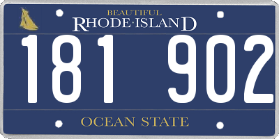 RI license plate 181902