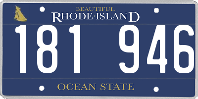 RI license plate 181946