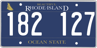 RI license plate 182127