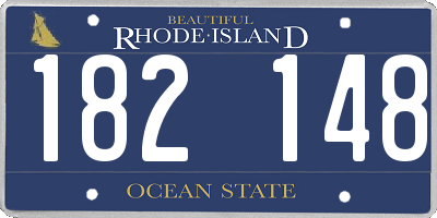 RI license plate 182148