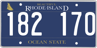 RI license plate 182170
