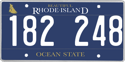 RI license plate 182248