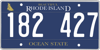 RI license plate 182427