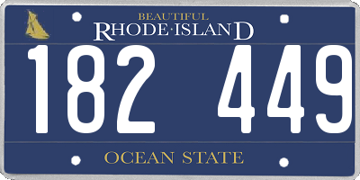 RI license plate 182449