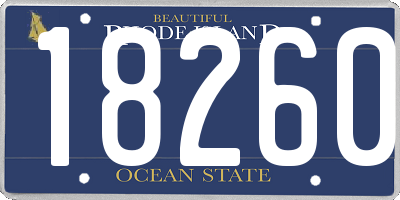 RI license plate 18260