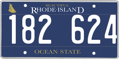 RI license plate 182624