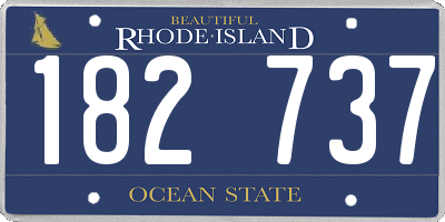 RI license plate 182737