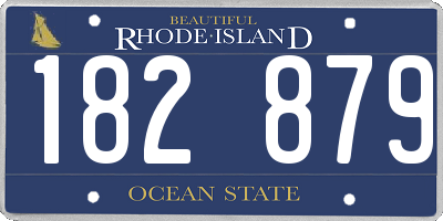 RI license plate 182879