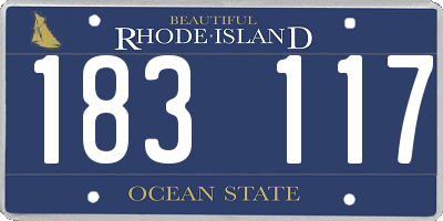 RI license plate 183117
