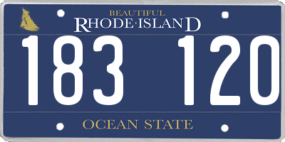 RI license plate 183120