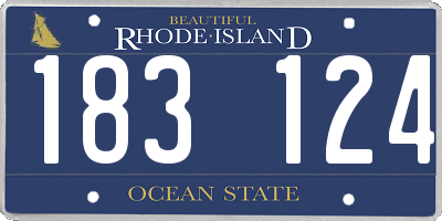 RI license plate 183124