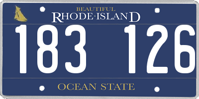 RI license plate 183126