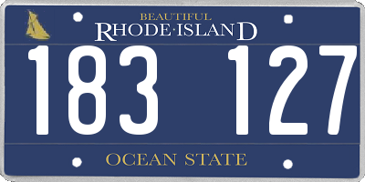 RI license plate 183127