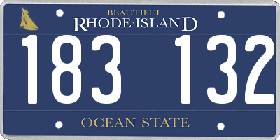 RI license plate 183132
