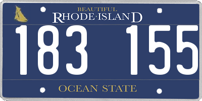 RI license plate 183155