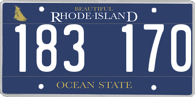RI license plate 183170