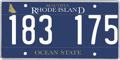 RI license plate 183175