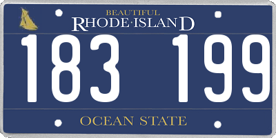 RI license plate 183199