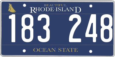 RI license plate 183248