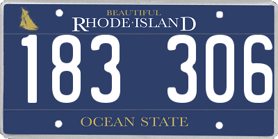 RI license plate 183306