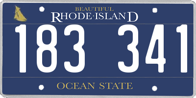 RI license plate 183341