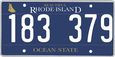 RI license plate 183379