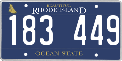 RI license plate 183449