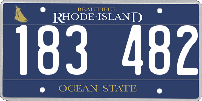 RI license plate 183482
