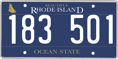 RI license plate 183501