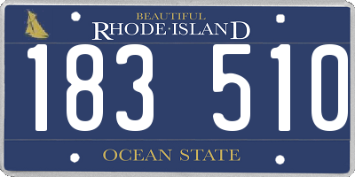 RI license plate 183510