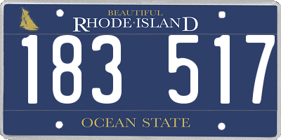 RI license plate 183517