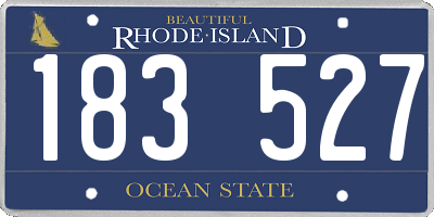 RI license plate 183527