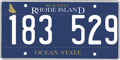 RI license plate 183529