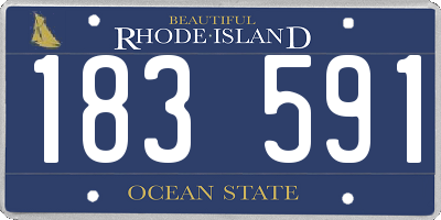 RI license plate 183591