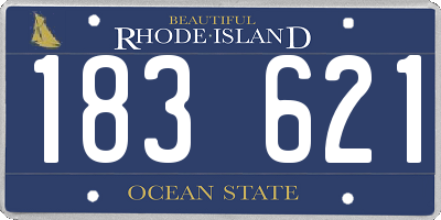 RI license plate 183621