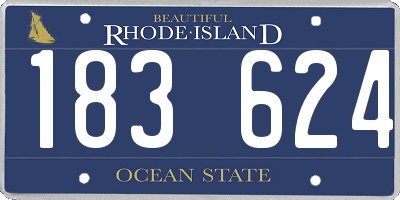 RI license plate 183624