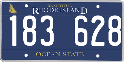 RI license plate 183628